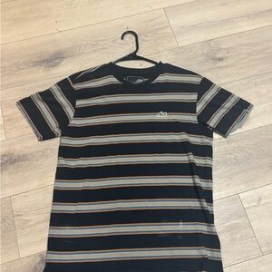Lost Black and Brown Striped Men's Tee